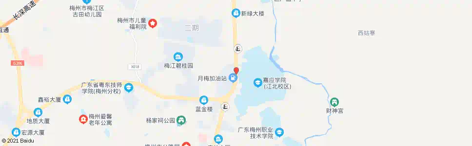 梅州嘉大西校门_公交站地图_梅州公交_妙搜公交查询2025