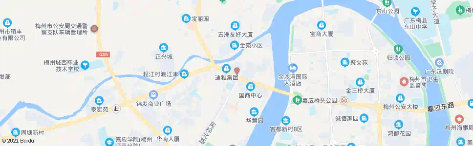 梅州西桥市场_公交站地图_梅州公交_妙搜公交查询2025