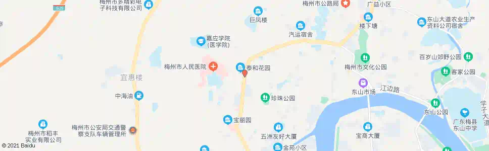梅州眼科门诊_公交站地图_梅州公交_妙搜公交查询2025