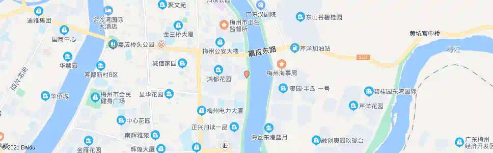 梅州水榭云台_公交站地图_梅州公交_妙搜公交查询2025