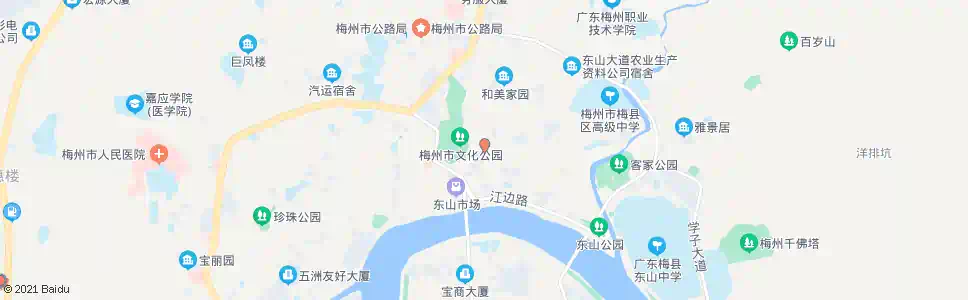 梅州东教场_公交站地图_梅州公交_妙搜公交查询2025