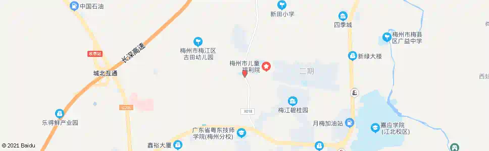 梅州城北中学_公交站地图_梅州公交_妙搜公交查询2025