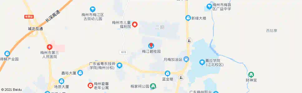 梅州梅江碧桂园_公交站地图_梅州公交_妙搜公交查询2025
