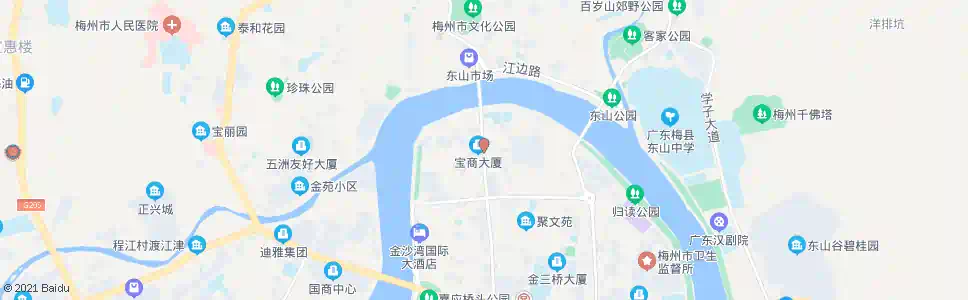梅州梅江桥头_公交站地图_梅州公交_妙搜公交查询2025