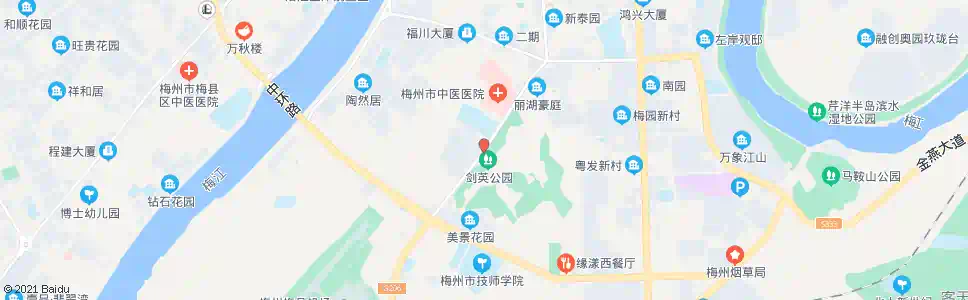 梅州剑英公园_公交站地图_梅州公交_妙搜公交查询2025