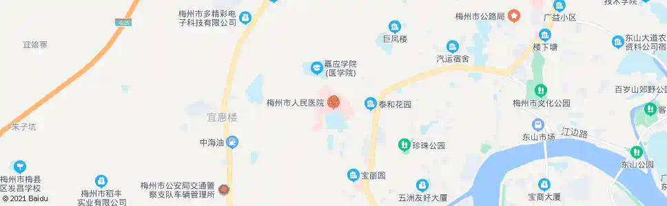 梅州梅县新人民医院_公交站地图_梅州公交_妙搜公交查询2025