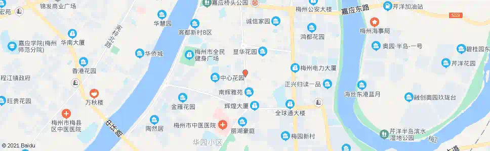梅州华建市场_公交站地图_梅州公交_妙搜公交查询2025