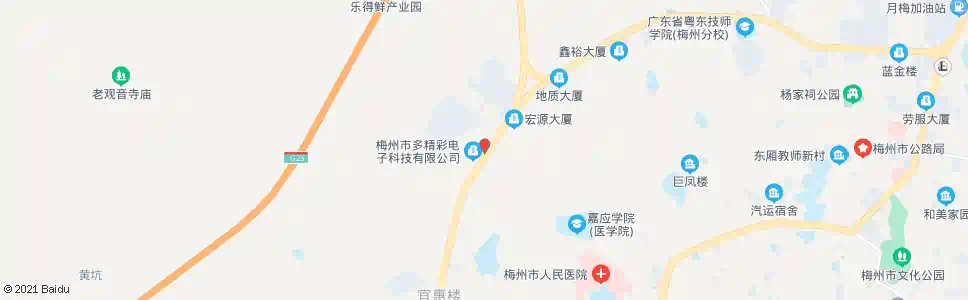 梅州吉祥玻璃_公交站地图_梅州公交_妙搜公交查询2025