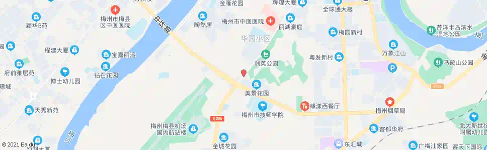 梅州三角地圆盘_公交站地图_梅州公交_妙搜公交查询2025
