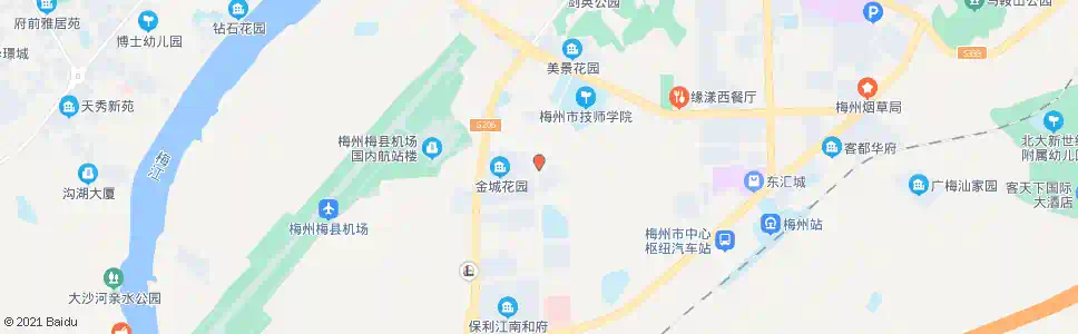 梅州金龙花园_公交站地图_梅州公交_妙搜公交查询2025