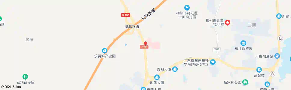 梅州第三人民医院_公交站地图_梅州公交_妙搜公交查询2025