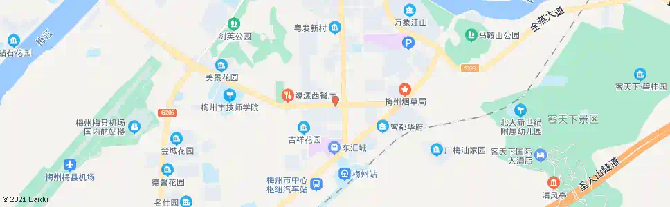 梅州站前路口_公交站地图_梅州公交_妙搜公交查询2025