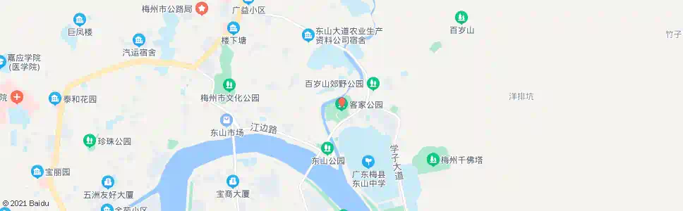梅州客家公园_公交站地图_梅州公交_妙搜公交查询2025