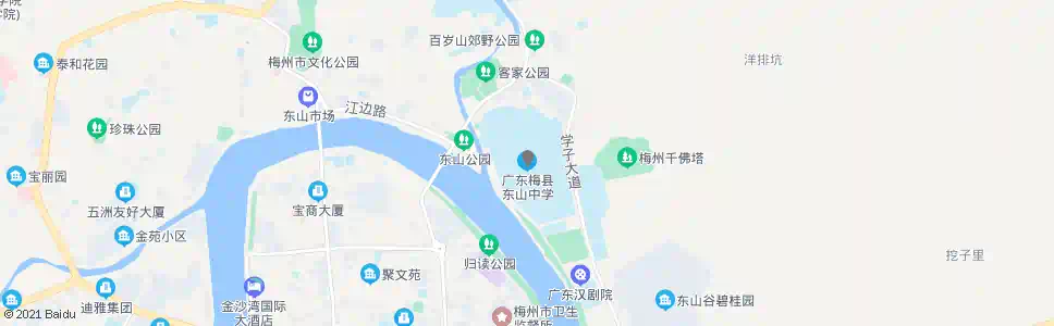 梅州东山中学_公交站地图_梅州公交_妙搜公交查询2025