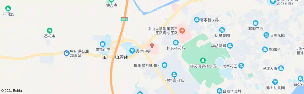 梅州扶大院区_公交站地图_梅州公交_妙搜公交查询2025