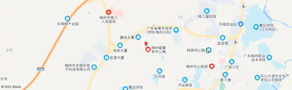 梅州城北中心小学_公交站地图_梅州公交_妙搜公交查询2025