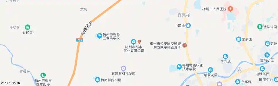 梅州墩上村道_公交站地图_梅州公交_妙搜公交查询2025