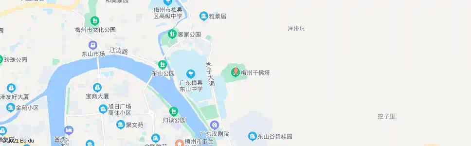 梅州千佛塔_公交站地图_梅州公交_妙搜公交查询2025