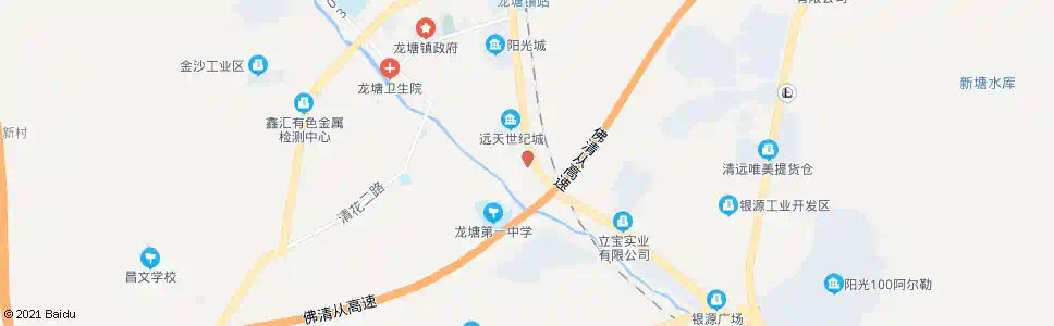 清远龙塘交警中队_公交站地图_清远公交_妙搜公交查询2025