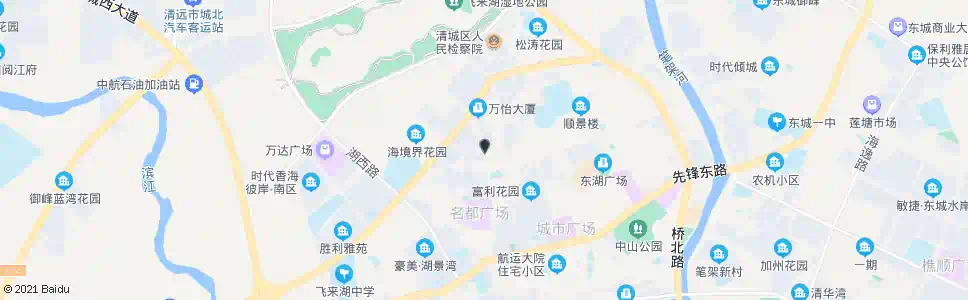 清远西门塘路口_公交站地图_清远公交_妙搜公交查询2025