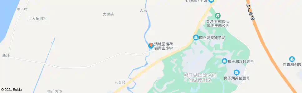 清远青山小学_公交站地图_清远公交_妙搜公交查询2025
