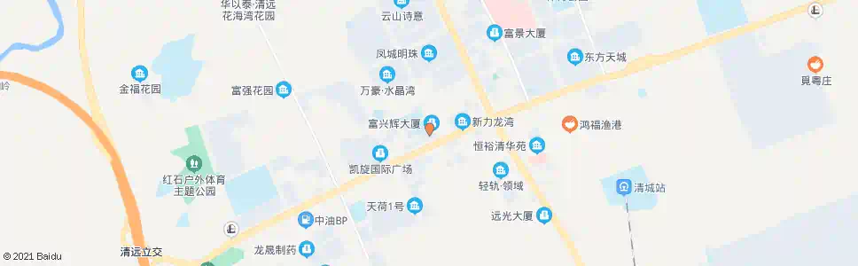 清远横城街道办事处_公交站地图_清远公交_妙搜公交查询2025