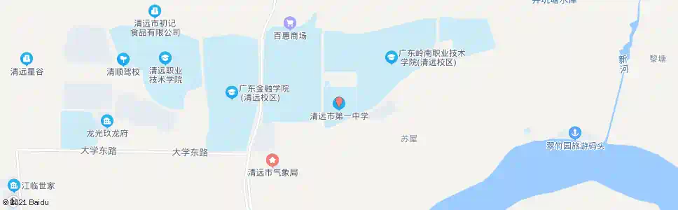 清远市一中(旧站)_公交站地图_清远公交_妙搜公交查询2025