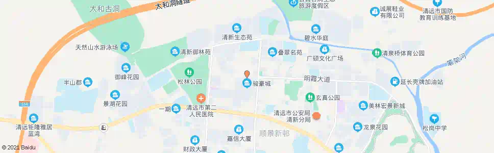 清远清新交警大队_公交站地图_清远公交_妙搜公交查询2025