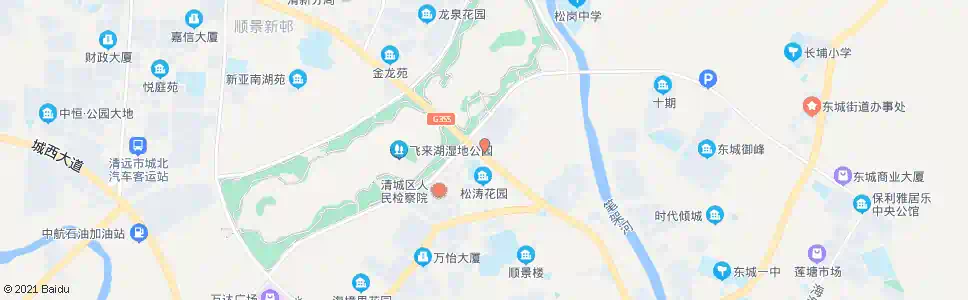 清远松岗派出所_公交站地图_清远公交_妙搜公交查询2025