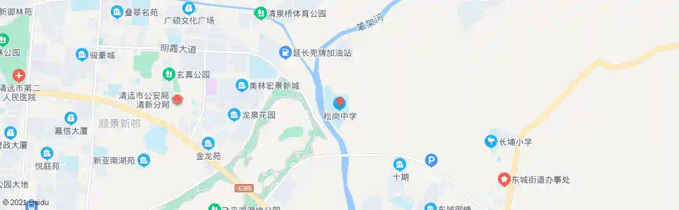 清远赤岗中学_公交站地图_清远公交_妙搜公交查询2025