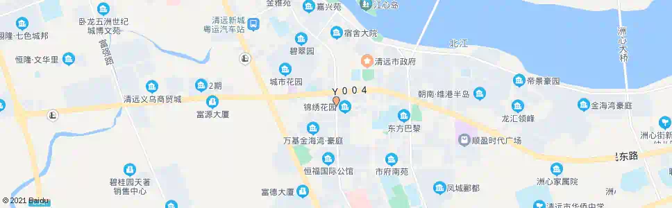 清远三角市场_公交站地图_清远公交_妙搜公交查询2025