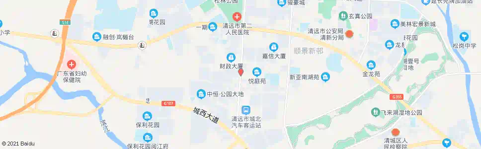 清远瑞枫花园_公交站地图_清远公交_妙搜公交查询2025