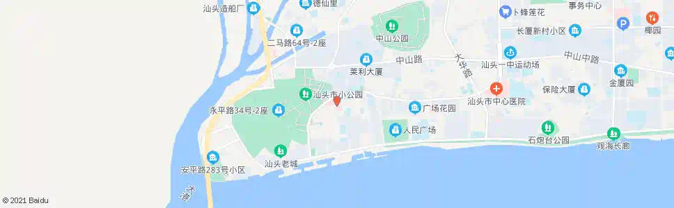 汕头市二医院_公交站地图_汕头公交_妙搜公交查询2025