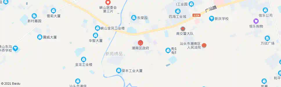 汕头潮南区政府(朝阳路)_公交站地图_汕头公交_妙搜公交查询2025