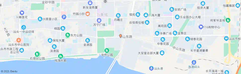汕头海滨花园_公交站地图_汕头公交_妙搜公交查询2025