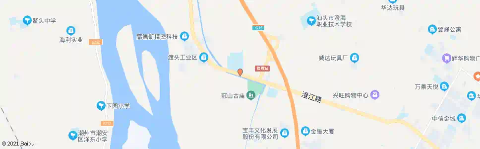 汕头澄海实验高中_公交站地图_汕头公交_妙搜公交查询2025