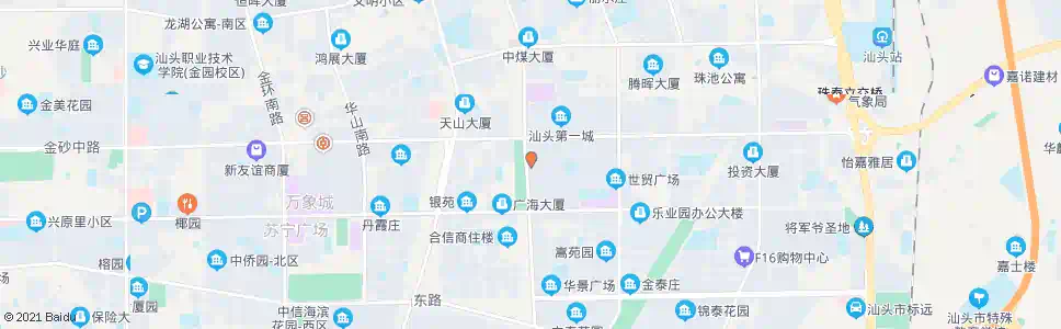 汕头世贸花园西_公交站地图_汕头公交_妙搜公交查询2025