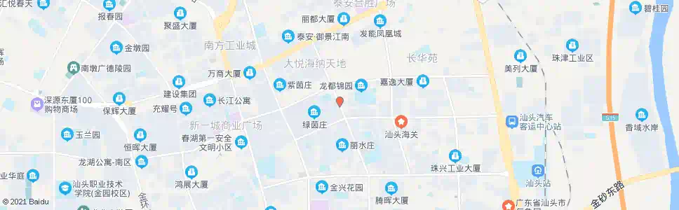 汕头绿茵庄东_公交站地图_汕头公交_妙搜公交查询2025