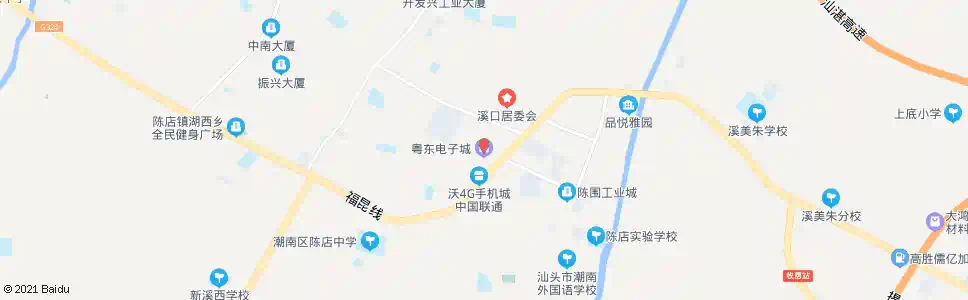 汕头中电商城_公交站地图_汕头公交_妙搜公交查询2025