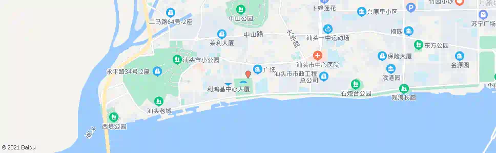 汕头人民广场北_公交站地图_汕头公交_妙搜公交查询2025