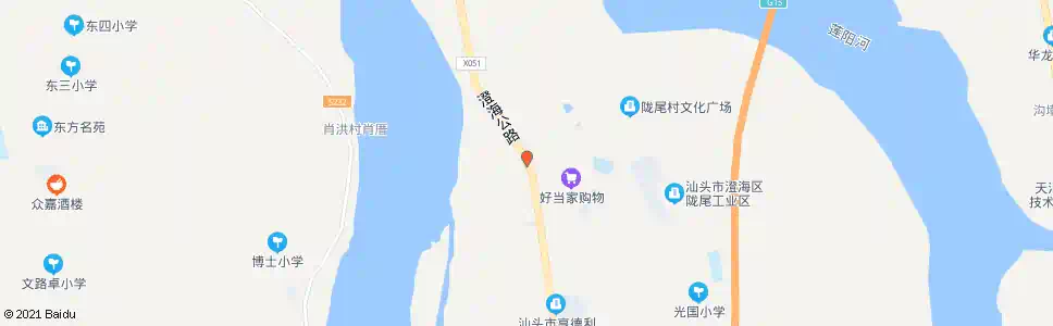 汕头上华横陇_公交站地图_汕头公交_妙搜公交查询2025