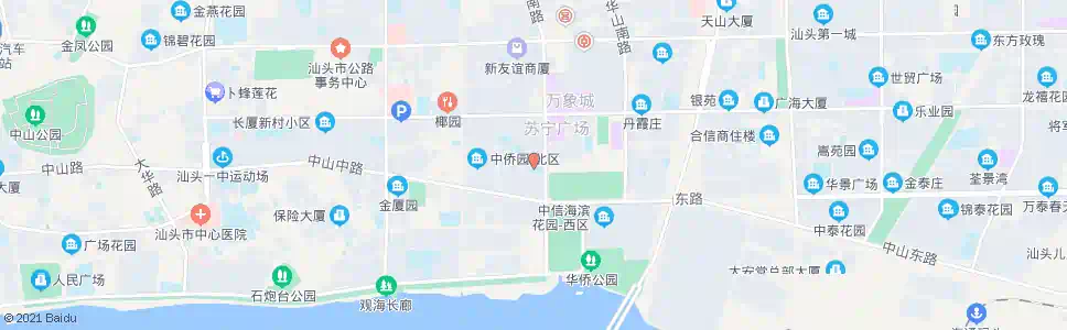 汕头东方中学_公交站地图_汕头公交_妙搜公交查询2025