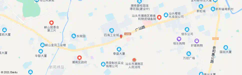汕头美莱顺内衣城_公交站地图_汕头公交_妙搜公交查询2025