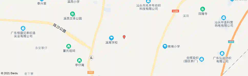 汕头溪仔尾_公交站地图_汕头公交_妙搜公交查询2025