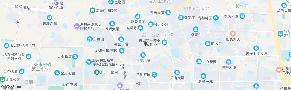 汕头长江通讯城_公交站地图_汕头公交_妙搜公交查询2025