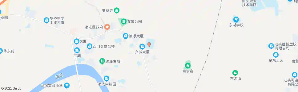 汕头达濠华侨中学_公交站地图_汕头公交_妙搜公交查询2025