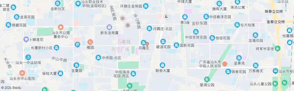 汕头丹霞庄西_公交站地图_汕头公交_妙搜公交查询2025