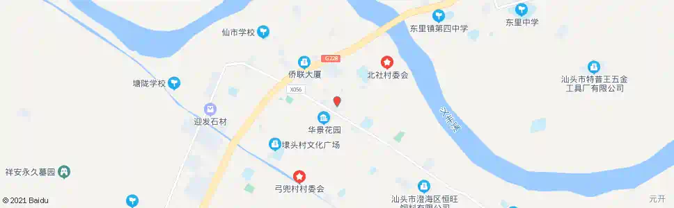 汕头溪南镇政府_公交站地图_汕头公交_妙搜公交查询2025
