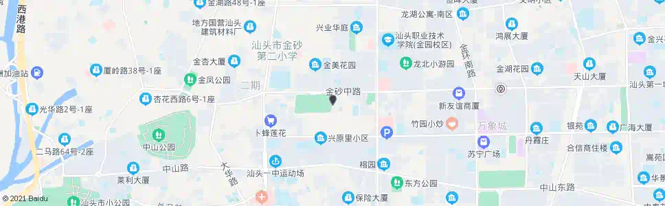 汕头金砂公园东_公交站地图_汕头公交_妙搜公交查询2025