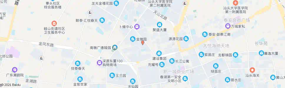 汕头汇翠时代花园_公交站地图_汕头公交_妙搜公交查询2025